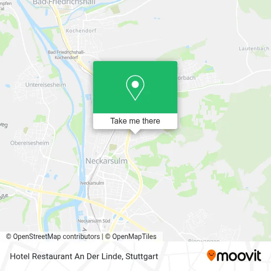Hotel Restaurant An Der Linde map