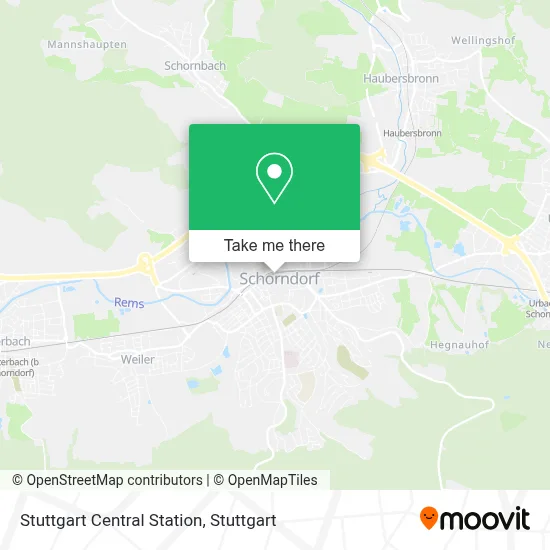 Stuttgart Hbf map