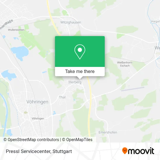 Pressl Servicecenter map