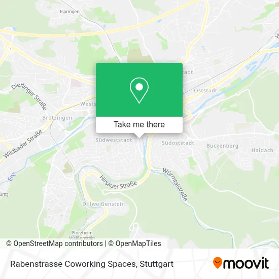 Rabenstrasse Coworking Spaces map