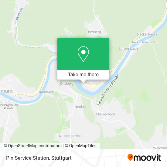 Pin Service Station map