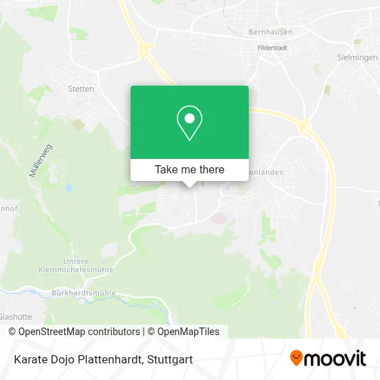Karate Dojo Plattenhardt map