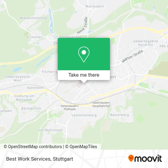 Best Work Services map