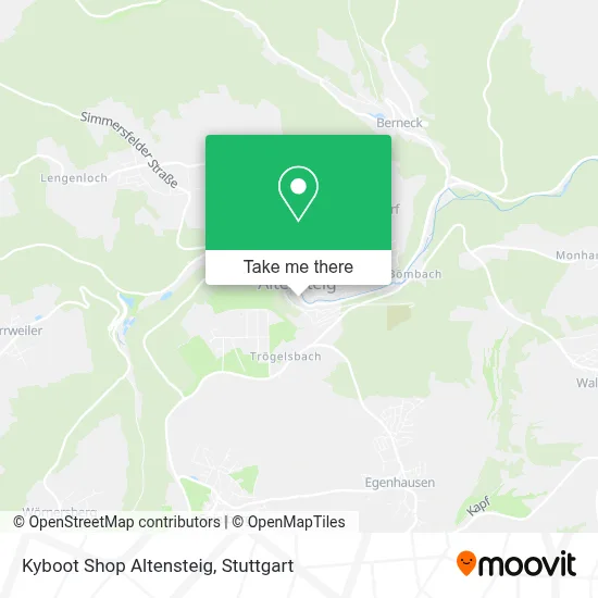 Kyboot Shop Altensteig map