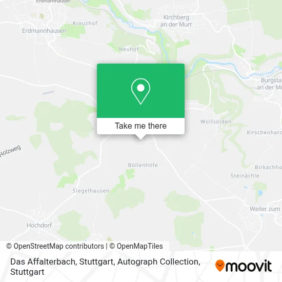 Das Affalterbach, Stuttgart, Autograph Collection map