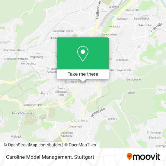 Caroline Model Management map