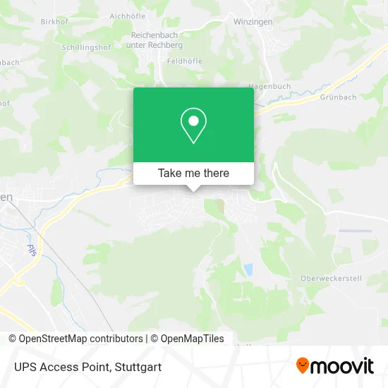 Ups Access Point map