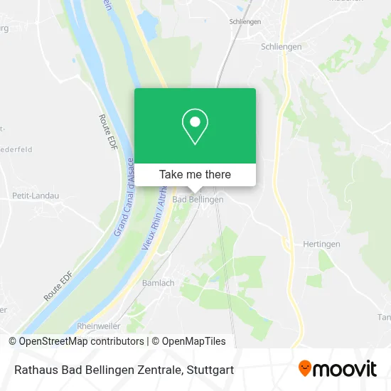 Rathaus Bad Bellingen Zentrale map