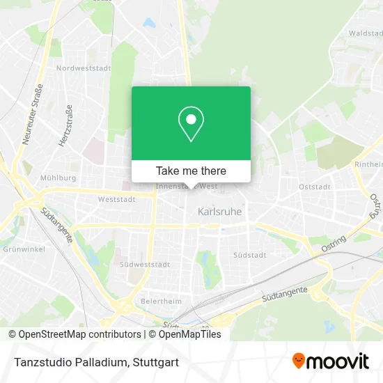 Tanzstudio Palladium map