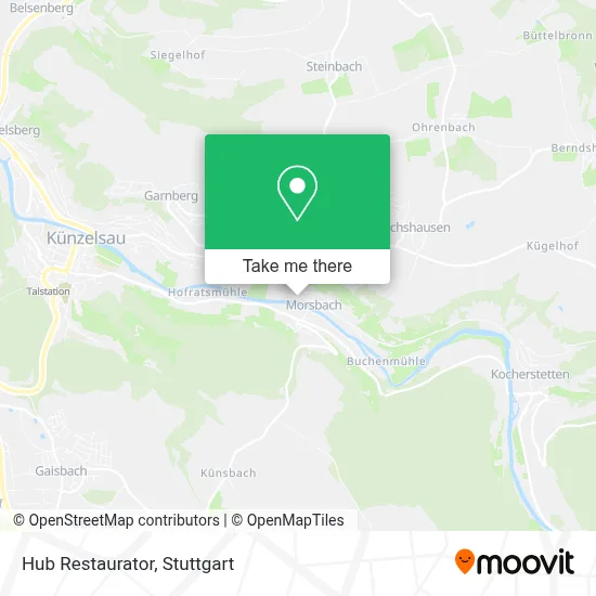 Hub Restaurator map