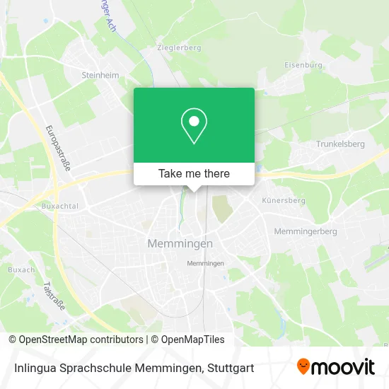 Inlingua Sprachschule Memmingen map