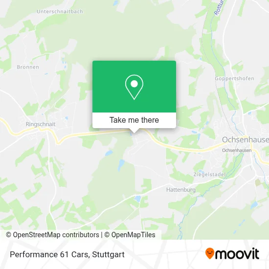 Performance 61 Cars map