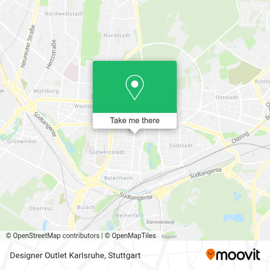 Designer Outlet Karlsruhe map