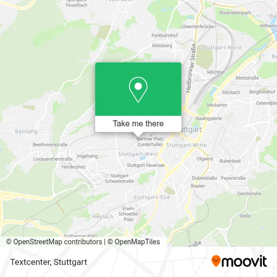 Textcenter map