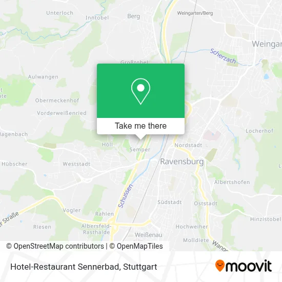 Hotel-Restaurant Sennerbad map