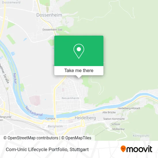 Com-Unic Lifecycle Portfolio map