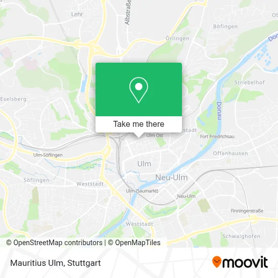 Mauritius Ulm map
