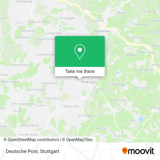 Deutsche Post map