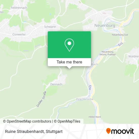 Ruine Straubenhardt map