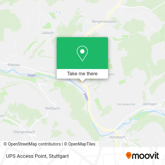 Ups Access Point map
