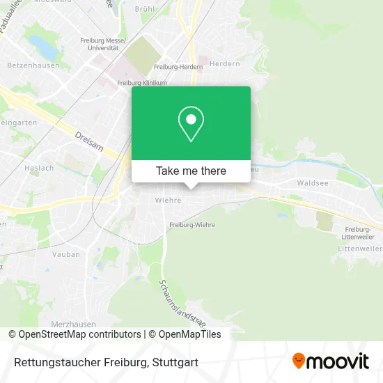 Rettungstaucher Freiburg map