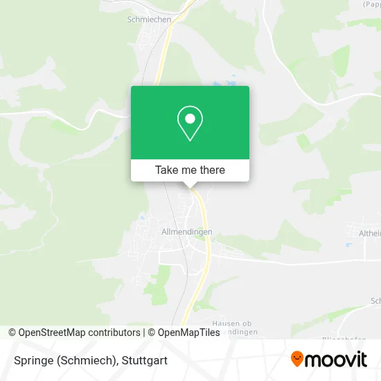 Springe (Schmiech) map
