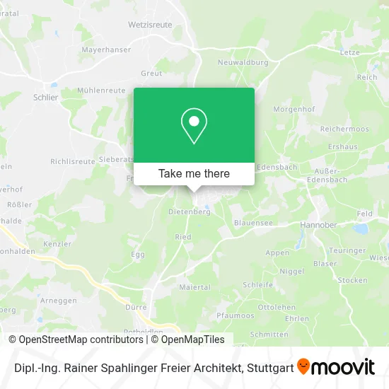 Dipl.-Ing. Rainer Spahlinger Freier Architekt map