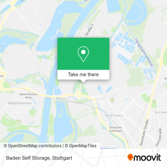 Baden Self Storage map