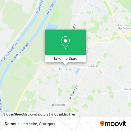 Rathaus Hartheim map