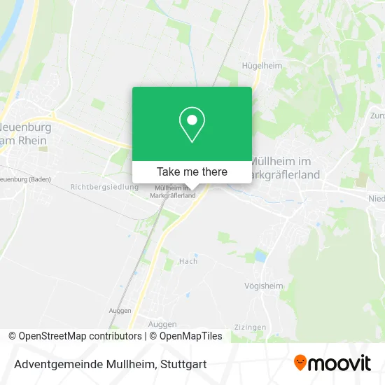 Adventgemeinde Mullheim map