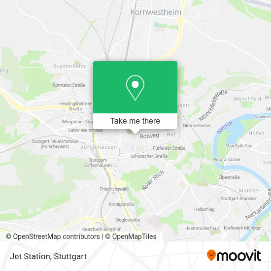 Jet Station map