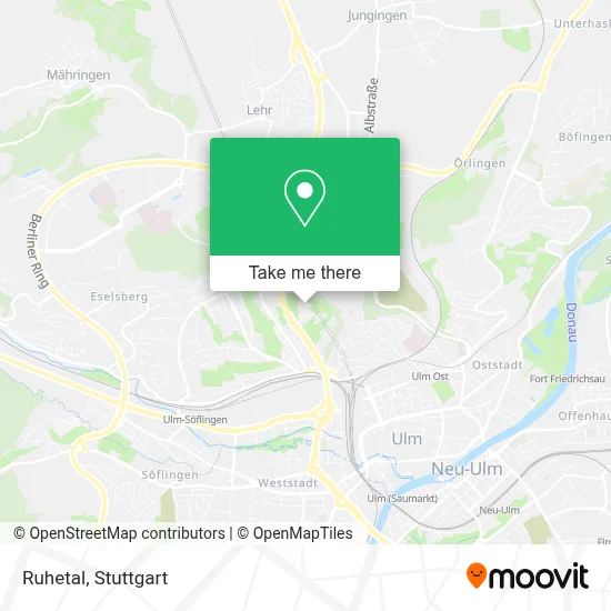 Ruhetal map