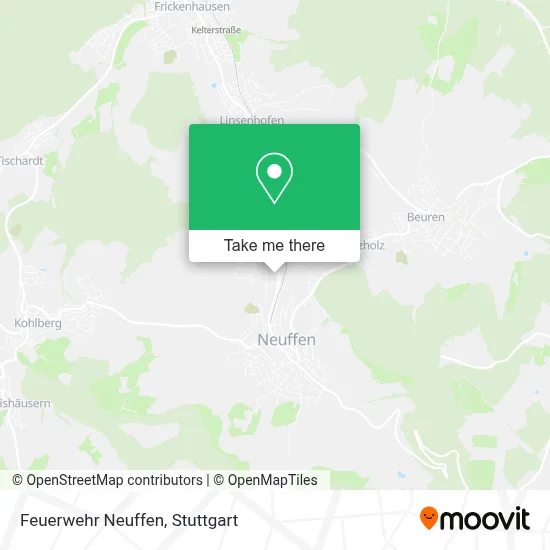 Feuerwehr Neuffen map