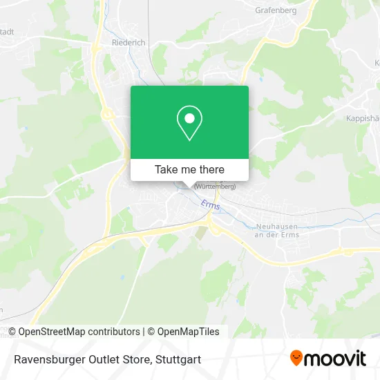 Ravensburger Outlet Store map