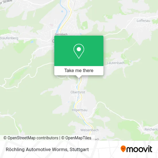 Röchling Automotive Worms map