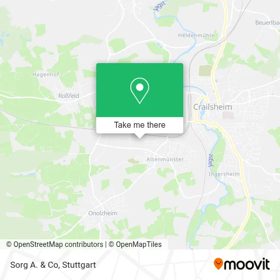 Sorg A. & Co map