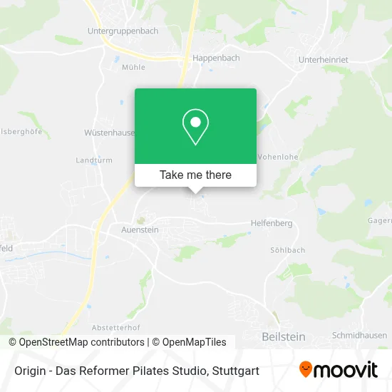 Origin - Das Reformer Pilates Studio map