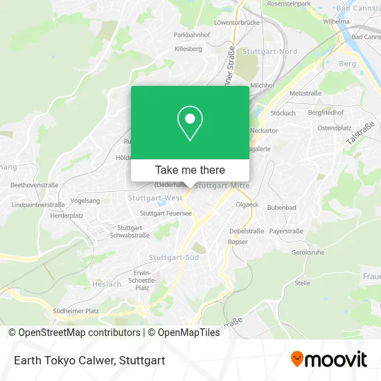 Earth Tokyo Calwer map