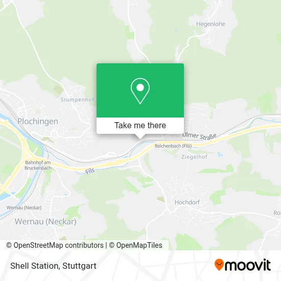 Shell Station map