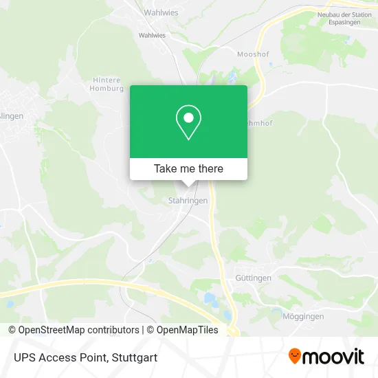 Ups Access Point map