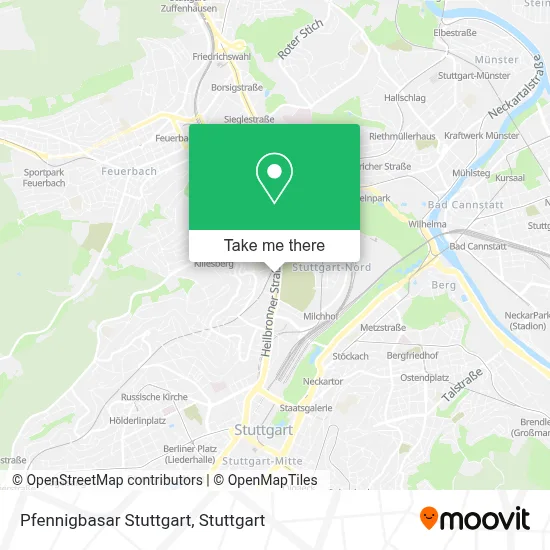 Pfennigbasar Stuttgart map