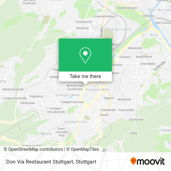 Don Via Restaurant Stuttgart map