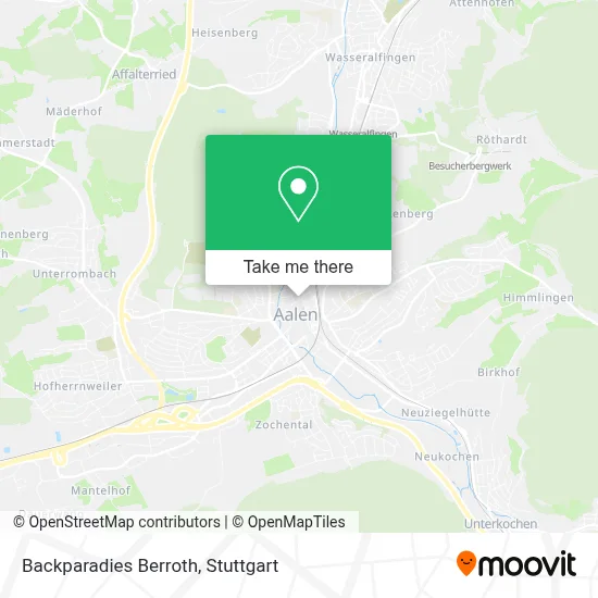 Backparadies Berroth map