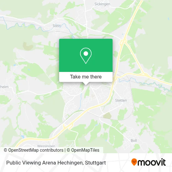 Public Viewing Arena Hechingen map