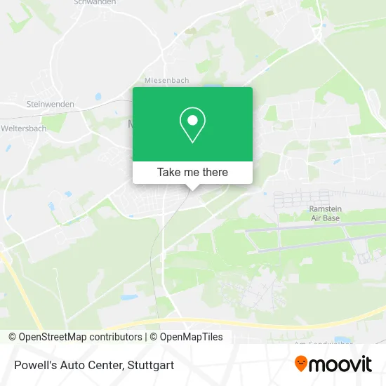 Powell's Auto Center map