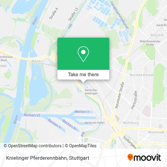 Knielinger Pferderennbahn map