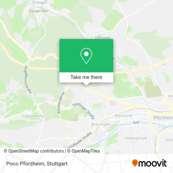 Poco Pforzheim map