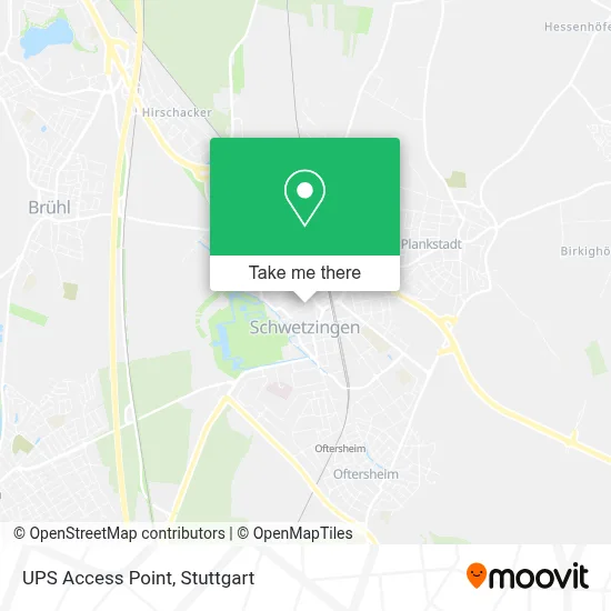 Ups Access Point map