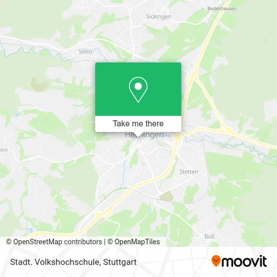 Stadt. Volkshochschule map