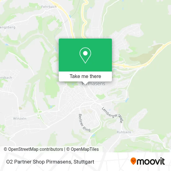 O2 Partner Shop Pirmasens map